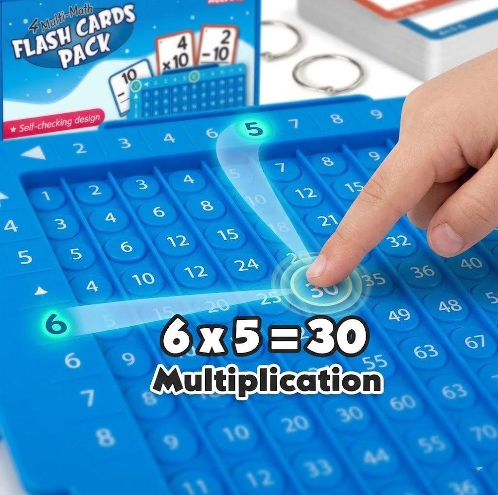 Finger tracing numbers on the Matrix Chart