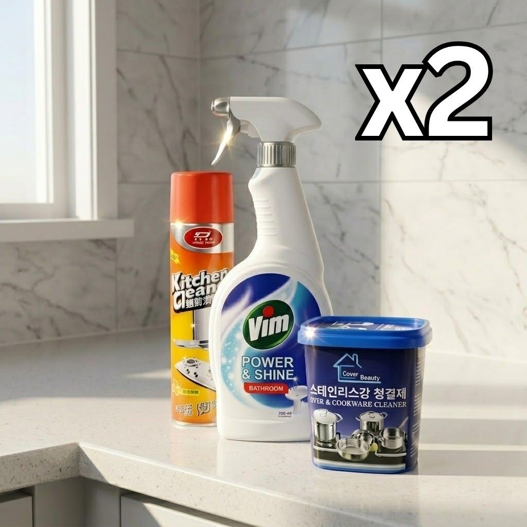 2 Sets of Cleaning Equipment