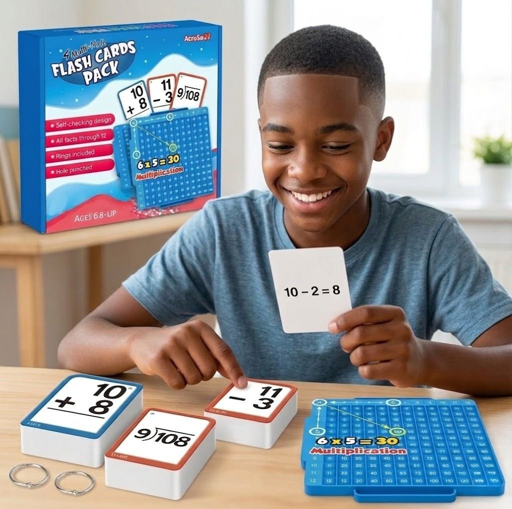 Child experiencing satisfaction using the tactile math board